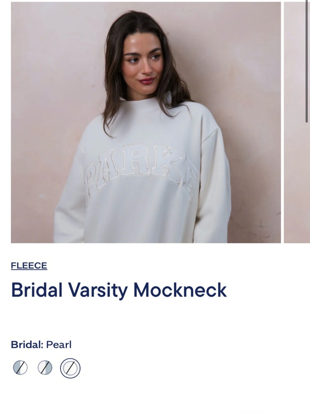 Bridal Pearl Mockneck Sweater